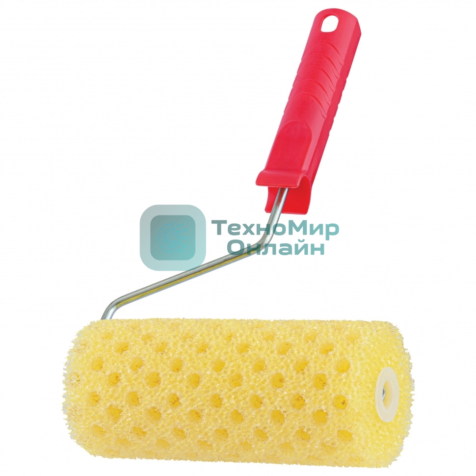 Валик MTX СТРУКТУРНЫЙ поролоновый с ручкой, горошек, 180 мм, D - 80 мм, D ручки - 6 мм