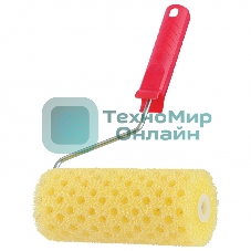 Валик MTX СТРУКТУРНЫЙ поролоновый с ручкой, горошек, 180 мм, D - 80 мм, D ручки - 6 мм