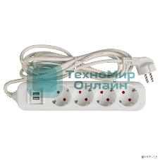 Удлинитель EKF UBA16-2USB-4-05i Удлинитель 