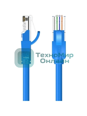 Патч-корд Vention прямой UTP cat.6, RJ45 - 5м. синий