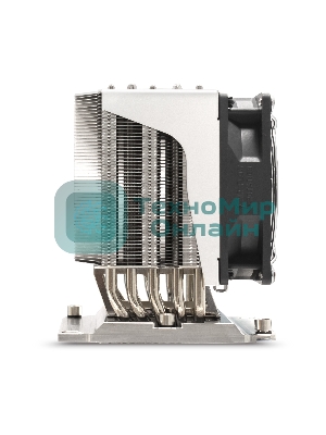 Кулер для процессора ExeGate ESNK-P0070APS4.PWM.4U.3647.Cu серебристый, 92 мм, алюминий/медь, 3800 об/мин, 44 дБ, 4 pin, 205 Вт, 125.5 мм