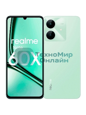 Смартфон Realme Note 60х RMX3938 4/128Gb зеленый
