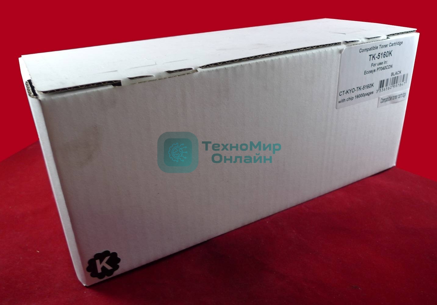 Картридж лазерный для Kyocera-Mita Ecosys P7040CDN черный TK-5160K 16K JPN