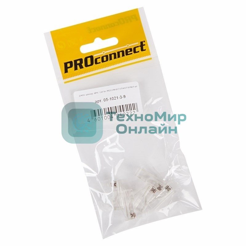 Разъем PROconnect RJ-45(8P8C) под витую пару, UTP, cat.5e (15 µ