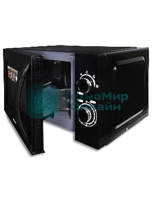 Микроволновая печь Hyundai HYM-M2063 черный, 20 л, 700 Вт, переключатели - поворотный механизм