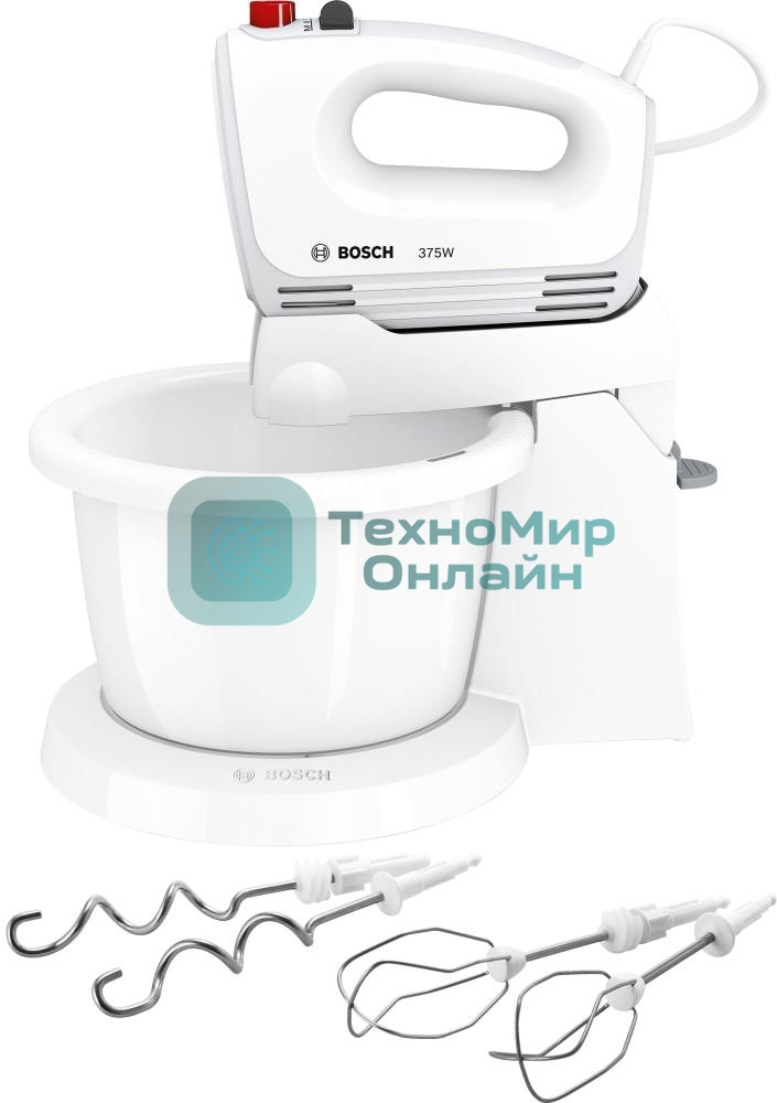 Миксер ручной Bosch MFQ2600W 375Вт, белый