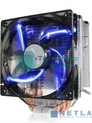 Кулер для процессора Crown CM-5 прозрачный/черный, 120 мм, 1500 об/мин, 30.8 дБ, 4 pin, 187 Вт, 148 мм