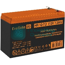 Батарея для ИБП ExeGate HR 12-7.2 (12V 7.2Ah), клеммы F2