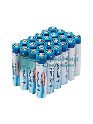 Батарейки солевые Gembird GB-R03P-24B, тип AAA, 24шт, коробка