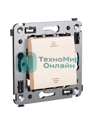 Выключатель одноклавишный DKC Avanti Ванильная дымка