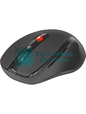 Мышь беспроводная Defender Ultra MM-315 черный, 1600 dpi, радиоканал, USB, кнопки - 6
