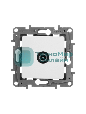 Розетка телевизионная проходная, 15дБ, бел. ETIKA