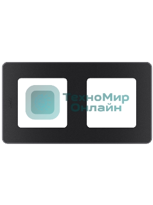 Рамка 2 поста антрацит Inspiria