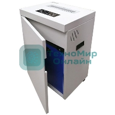 Шредер Office Kit S500 (2х15) белый (секр.P-5)/фрагменты/17лист./50лтр./скрепки/скобы/пл.карты/CD