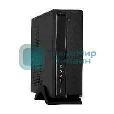 Компьютерный корпус Desktop ExeGate MI-207U-450W-8 EX288783RUS(miniITX/mATX, БП M450 с вент. 8см, 1*USB+1*USB 3.0, аудио, черный)