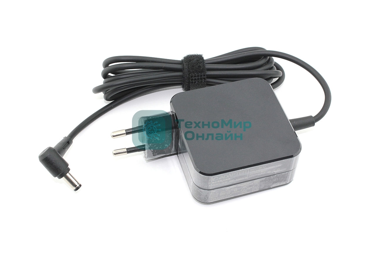 Блок питания (сетевой адаптер) для ноутбуков Asus 19V 2.37A 5.5x2.5мм 45W (квадратный корпус)