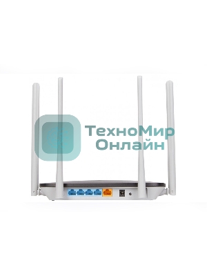 Беспроводный маршрутизатор Mercusys AC12, Dual Band, (867Мбит/с на 5 ГГц + 300Мбит/с на 2,4 ГГц)4 порта 100 Мбит/с, 4 фиксированных антенны