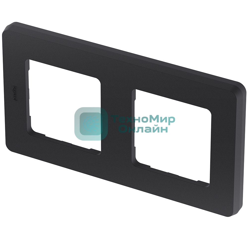 Рамка 2 поста антрацит Inspiria