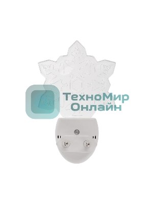 Ночник светодиодный Rexant СНЕЖИНКА ХАМЕЛЕОН свечение мультиколор 7 цветов, 230 В