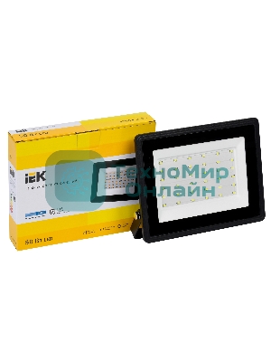Прожектор светодиодный СДО 06-50 6500К IP65 черный IEK LPDO601-50-65-K02