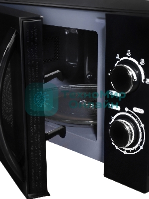 Микроволновая печь Hyundai HYM-M2063 черный, 20 л, 700 Вт, переключатели - поворотный механизм