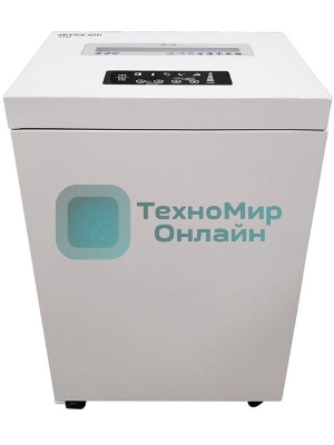 Шредер Office Kit S500 (2х15) белый (секр.P-5)/фрагменты/17лист./50лтр./скрепки/скобы/пл.карты/CD