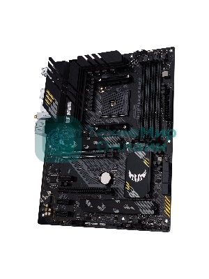 Материнская плата ASUS TUF GAMING B550-PLUS WIFI II, AM4, AMD B550, 4xDDR4, 6xSATA, 2xM.2, 1xPCI-E 3.0 x16, 1xPCI-E 4.0 x16, 3xPCI-E x1, 1xDP, 1xHDMI, 1x 2.5Gb LAN, 2xUSB-A 3.2 Gen 1, 1xUSB-A 3.2 Gen 2, 1xUSB-C 3.2 Gen 2, 3x3.5 мм, 7.1, ATX