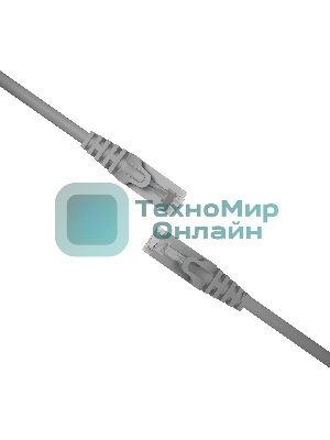 Патч-корд NTSS NTSS-PC-FTP-RJ45-5e-5.0-LSZH-GY NTSS-PC-FTP-RJ45-5E-5.0-LSZH FTP RJ-45 вил.-вилка RJ-45 cat.5e 5м серый LSZH (уп.:1шт) 26AWG