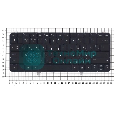 Клавиатура для ноутбука HP Envy 14-3000 черная с подсветкой