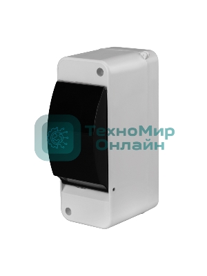 Корпус пластиковый Rexant с крышкой КМПн 2/2 IP30 на 1-2 модуля белый