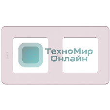 Рамка 2 поста розовый Inspiria