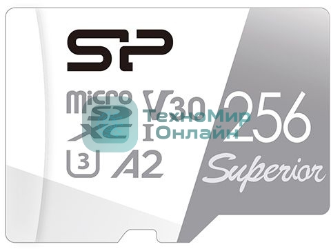 Флеш карта microSD 256Gb Silicon Power Superior Pro A2 microSDXC Class 10 UHS-I U3 Colorful 100/80 Mb/s