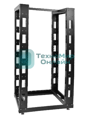 Стойка телеком. универсальная 24U двухрамная, черный (СТК-24.2-9005) !в одной коробке!