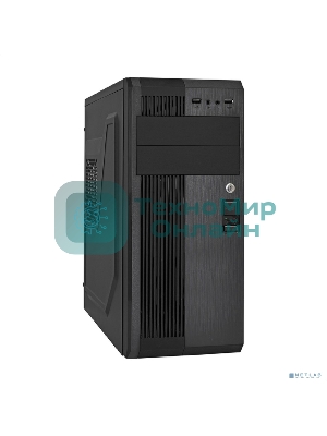 Компьютерный корпус Miditower ExeGate UN-605B-UNS450 (ATX, БП UNS450 с вент. 12см, 2*USB, аудио, блокировка, черный)