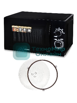 Микроволновая печь Hyundai HYM-M2063 черный, 20 л, 700 Вт, переключатели - поворотный механизм