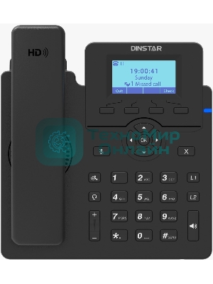 Телефон IP Dinstar C60UP черный