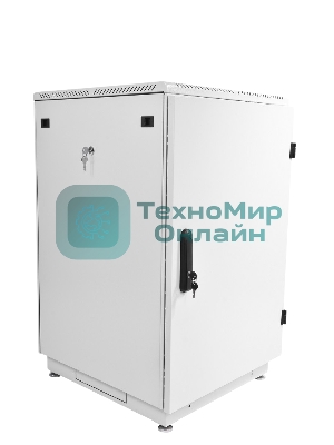 Шкаф телекоммуникационный напольный 18U (600x600) дверь металл (2 места), ШТК-М-18.6.6-3ААА