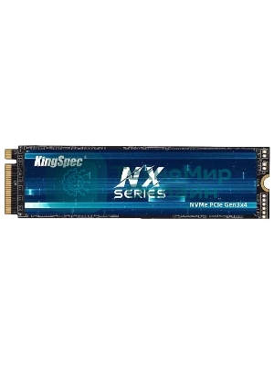 Накопитель SSD KingSpec NX-256, 256Gb, PCIe 3.0 x4, M.2 2280, NVMe, R/W 3400/3100