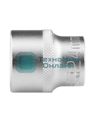 Головка торцевая Stels 24 мм, 12-гранная, CrV, под квадрат 1/2
