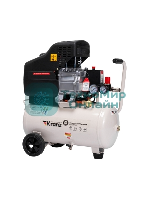 Компрессор воздушный Kranz KR-1500/24, 1500Вт, 230 л/мин, 24л