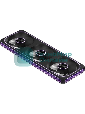 Вентилятор для корпуса Formula Air Fusion 3 BK ARGb 360х120x28 черный 4-pin 34.95дБ Ret