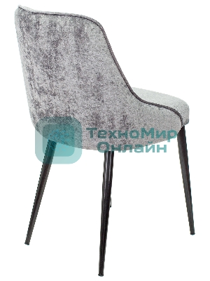 Стул для кухни Бюрократ KF-5_2 Light 19, комплект 2 шт серый металл черный на ножках