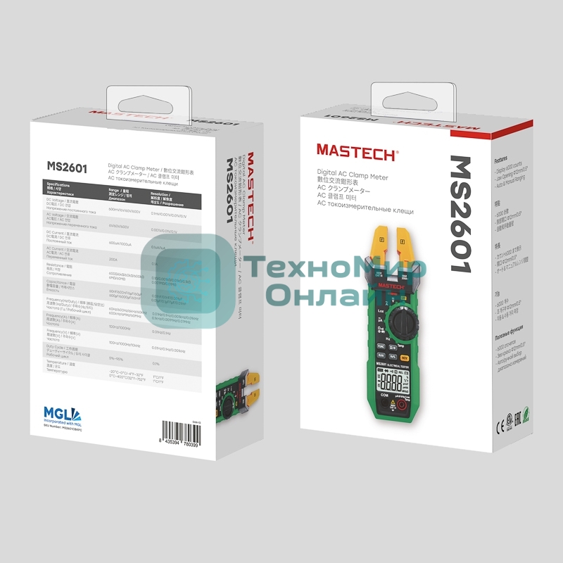 Токовые клещи MS2601 MASTECH