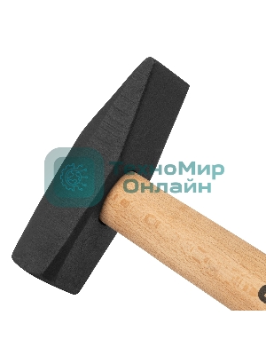 Молоток слесарный СИБРТЕХ, 1000 г, квадратный боек, деревянная рукоятка 10222
