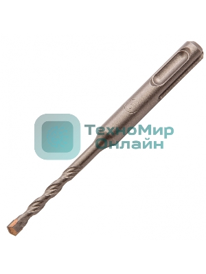 Бур по бетону, двойная спираль, Cobalt W-tip, 5x110 мм, SDS PLUS Denzel