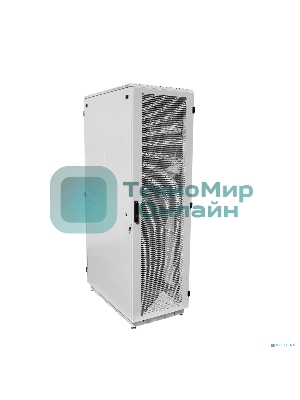 Шкаф телекоммуникационный напольный 42U (600x800) дверь перфорированная 2 шт. (3 места), ШТК-М-42.6.8-44АА