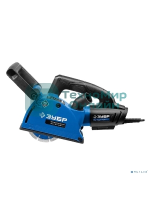 Штроборез Зубр ЗШ-П30-1400 ПСТглуб. паза 30 мм, 125 мм, подключ. пылесоса, плавн пуск, 1400 Вт