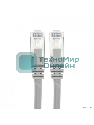 Патч-корд F/UTP Rexant cat.5e, RJ45-RJ45, 26AWG, ZH нг(А)-HF, серый, 3 м