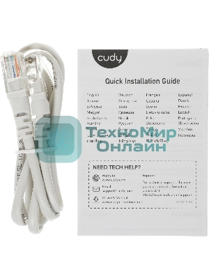 Бесшовный Mesh роутер Cudy M3000 (M3000(3-PACK) WHITE) AX3000 100/1000/2500BASE-T белый (упак.:3шт)