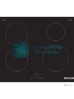 Индукционная варочная панель Bosch Serie 4 PUE611BB5E, индукционные, независимая, черный